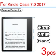 3pcs ultra clear Soft LCD Screen Protectors film guard Cover For Amazon Kindle Oasis 7 inch Protective Film+ cloth