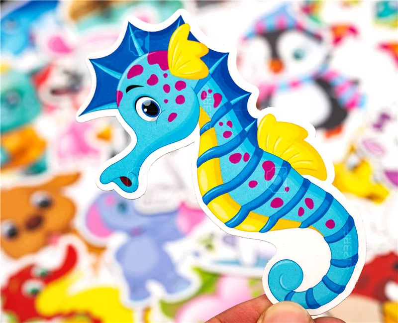 Animal Anime Stickers Funny JDM Kids Toy Sticker For DIY Luggage Laptop Skateboard Motorcycle Bike Bedroom Sticke (13)