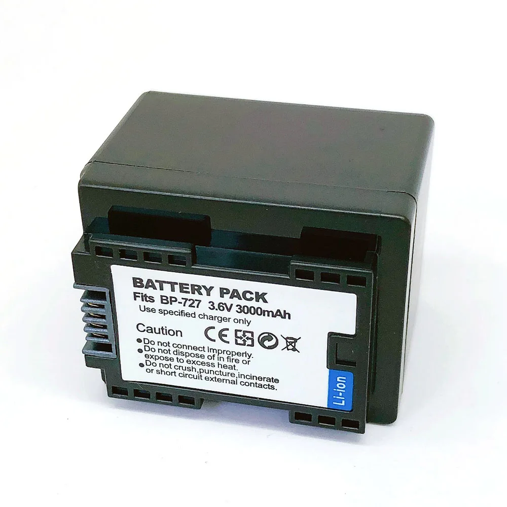 BP-727+ BP727 BP 727 718 709 BP-709 BP-718 Батарея для Canon HF R30 M50 M52 500 M56 M506 R36 R38 R306 R400 R500 R600 R60 R62