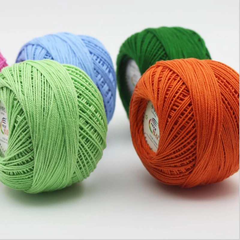 200g Lot 100 Cotton Knitting Lace Yarn Line Mercerized Cotton Crochet Spun Yarn For Knitting Pure Color Yarn For Knitting Cotton Crochetcotton Knit Aliexpress