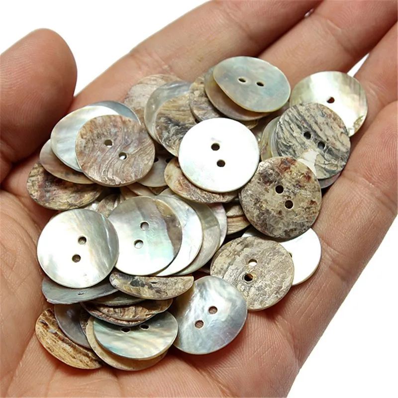 

set of 200pcs Mother Of Pearl Shell Button 20mm natural color-BK0023