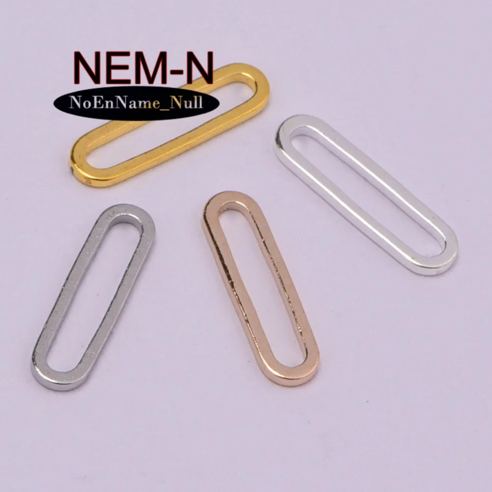 

20pcs/lot NEM-N 15*4mm wholesale Gold playground track Mango rugby eyes Oval Sinlge Jump Rings for DIY Jewelry Making Findings