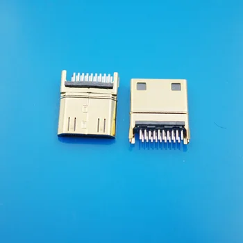 

100pcs/lot MINI HDMI 1.0MM C Type PCB Board HDMI Connector Plug