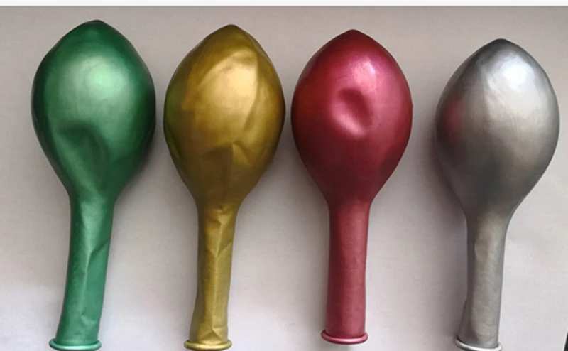 10pcs12 дюймовый металлический цветной латексный шар украшение на день рождения шар утолщенный фестиваль перламутровый металлический декоративный шарик
