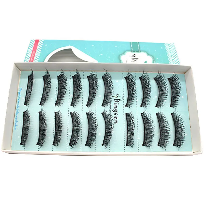 100 Pairs Handmade False Eyelashes For Girls Mink Eyelash Winged Eye