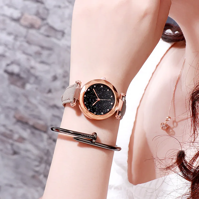 Звездное небо кварцевые наручные часы подарок для девочек подростков Модные часы детские наручные часы Роскошные превосходные часы JBRL детские часы Relogio Infantil