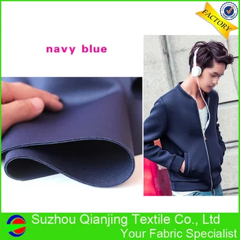 

Navy Blue 1.5 Mm Neoprene Fabric Knitted Spandex Stretch Drapery for Jacket Coat Dress Skirt