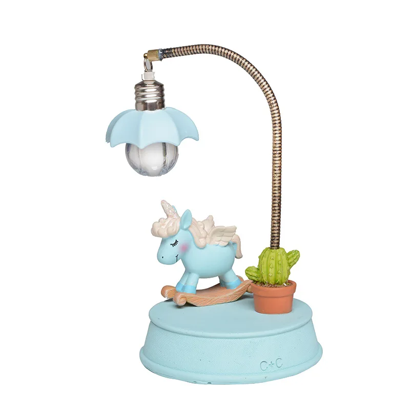 

Animal Modeling Night Light Cute Resin LED Lights Creative Bedside Lamp Home Office Desktop Small Place Decoration
