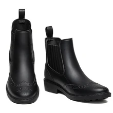 Осенние непромокаемые сапоги; женская нескользящая обувь для дождливой погоды; женские водонепроницаемые резиновые сапоги; весенние ботильоны; обувь на плоской платформе для девочек; Botas Mujer