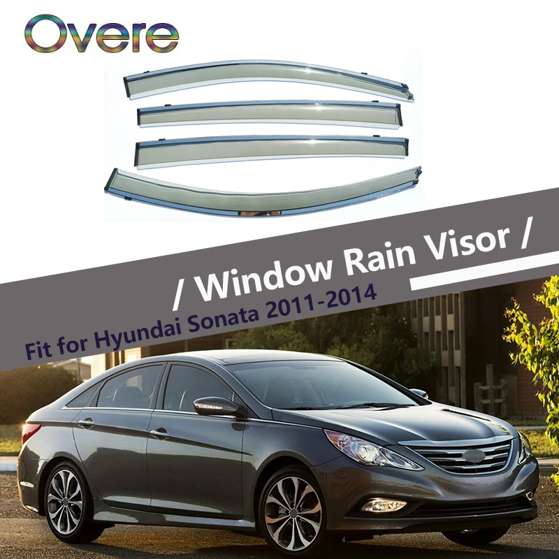 Козырёк от дождя OVERE для Hyundai Sonata 2011 2012 2013 2014 1 комплект | Автомобили и мотоциклы