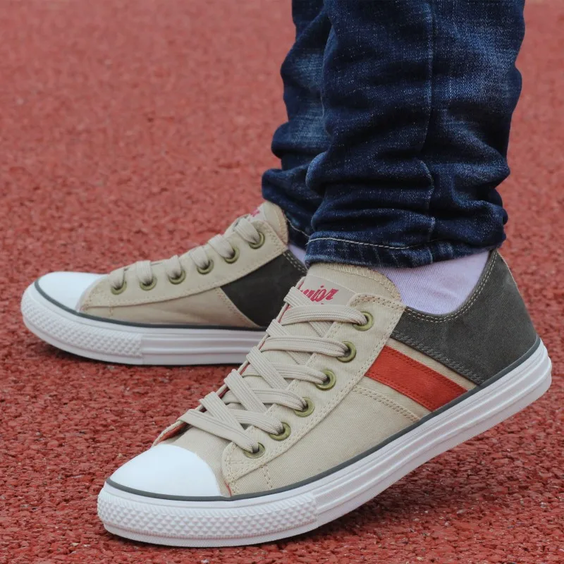 Для мужчин обувь Летняя дышащая холщовая обувь мужская Корейская версия тенденция студентов дикий Повседневное кроссовки на плоской подошве - Цвет: 08