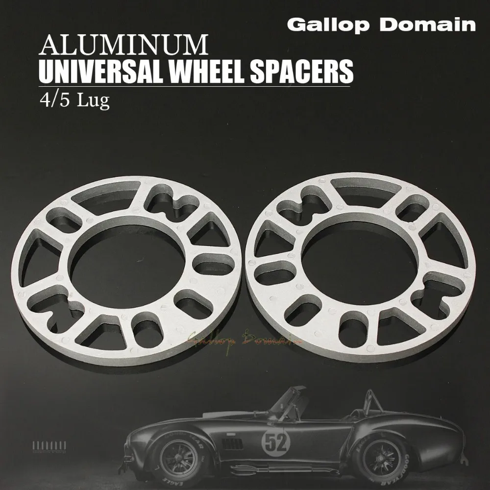 2шт 3/5/8/10 мм Литые алюминиевые колесные проставки панель прокладок 4 и 5 серьги-гвоздики, пригодный для PEUGEOT Авто-Стайлинг