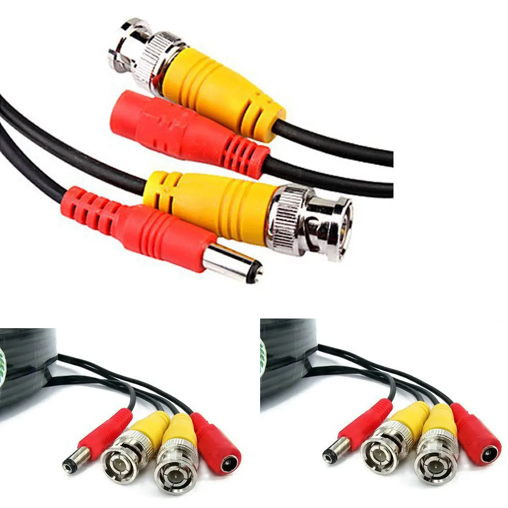  65ft(20m) BNC Video Power Siamese Cable for Surveillance CCTV Camera Accessories DVR Kit - 32861902559