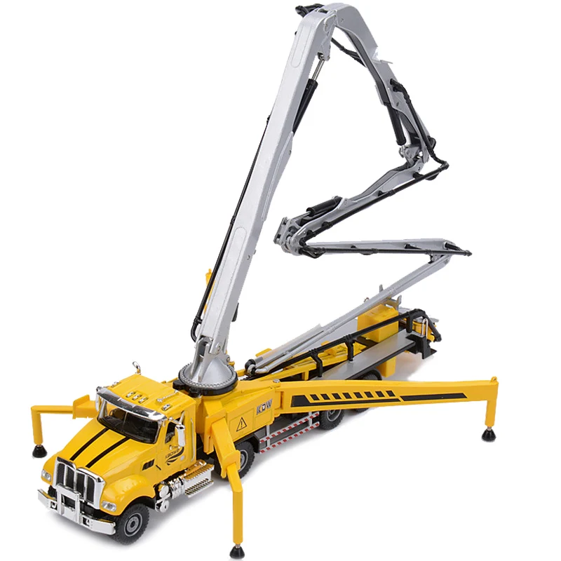 

KAIDIWEI 1:55 Concrete Pump Truck Toy Alloy City Construction Vehicles Collectible Models Trucks Kids Toys