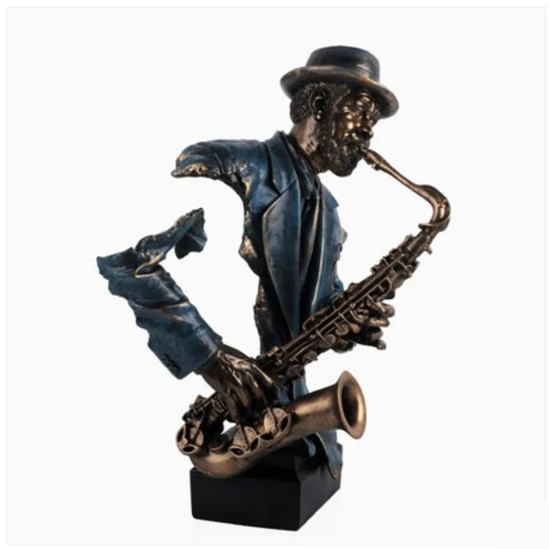 busto estátua figura abstrata músico estatueta resina