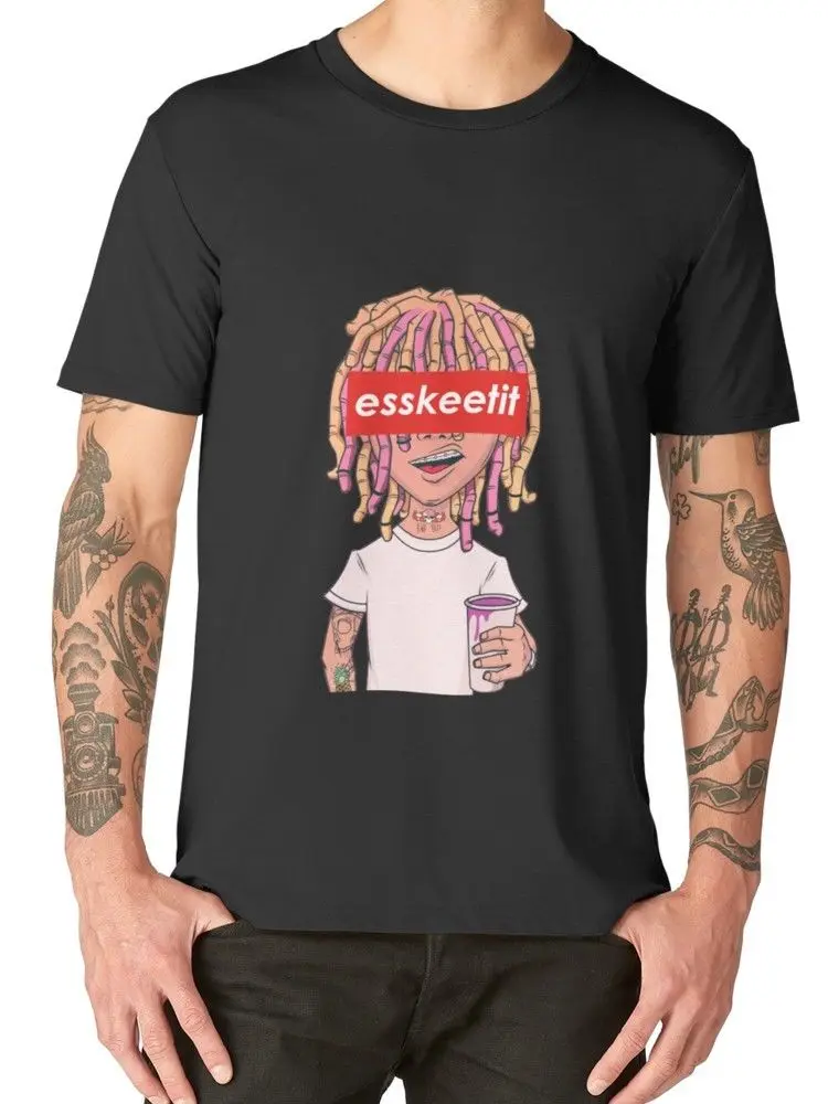 Lil Pump Lean Cup Men's Black Tees Shirt Clothing | Мужская одежда