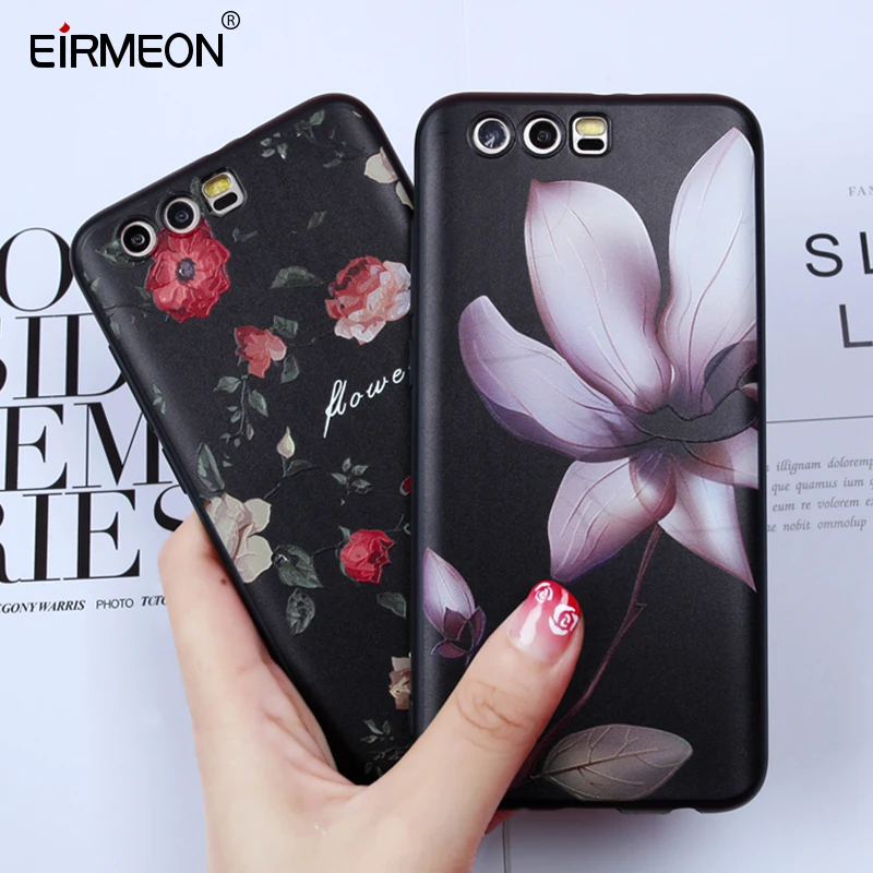 EIRMEON чехол для Huawei Honor 9 10 Lite Nova 3E 2 Plus 6X 7X P8 P9 P10 P20 Pro 2016 2017 3D мягкий рельеф ТПУ