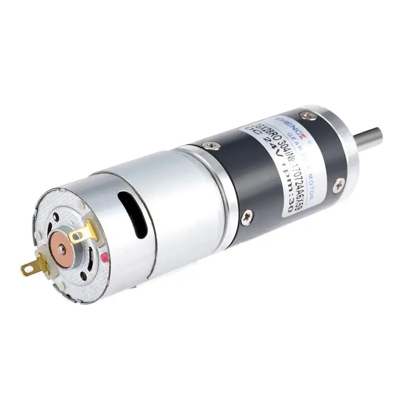 

UXCELL DC Motor 24V 30RPM 2 Terminals Speed Reduction Gear Box Motor For Rusty Or Damaged Geared Motor ZGX28RO304i Accessories