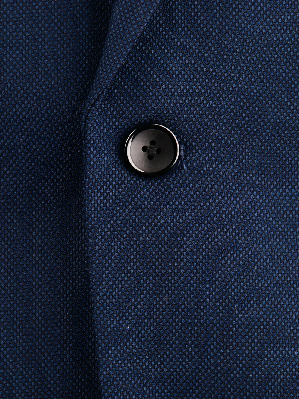 Navy Blue Nailhead Business Men Suits Custom Made Slim Fit Wool Blend Bird-eye Wedding Suits For Men, Tailor Made Groom Suit 3