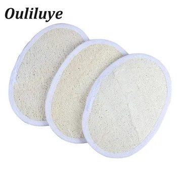 

Soft Exfoliating Loofah Scrubber Brush Skin Body Washing Pad Natural Body Back Skin Sponge Strap Bath Shower Brush Spa Accessory