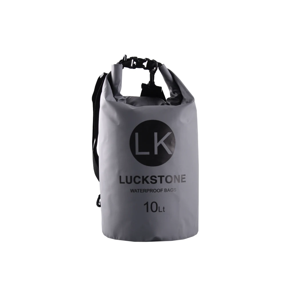 Походная туристическая непромокаемая сумка из ПВХ водонепроницаемая сумка 10л Дрифт сумка для путешествий с двойными плечами Рафтинг сумка водонепроницаемый корпус камеры trecking - Цвет: gray