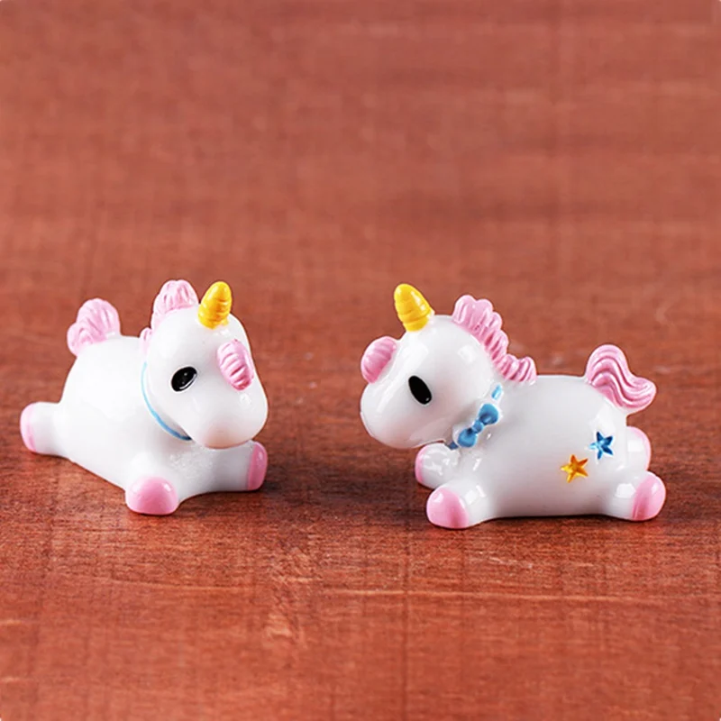 

1pc Unicorn Moss Resin Micro Landscape Decoration Figurine Miniature Statue Decoration For Mini Fairy Garden Micro Landscape