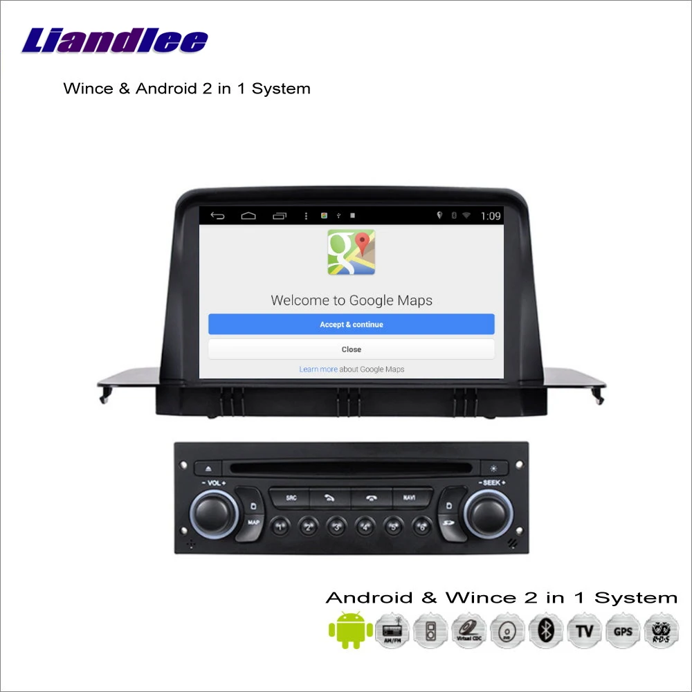 Perfect Liandlee For Citroen C3 / Aircross / Picasso 2008~2013 Car Radio CD DVD Player GPS Navigation Wince & Android 2 in 1 S160 System 1