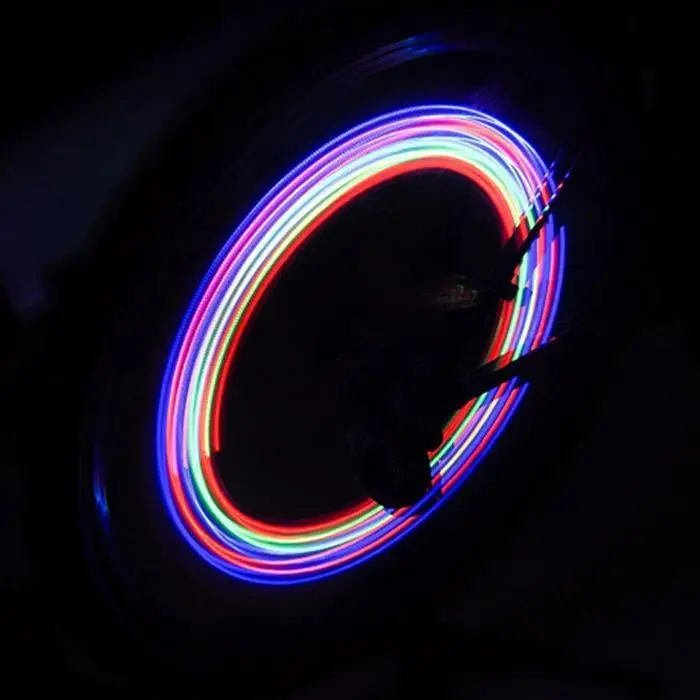 Водонепроницаемый стильный декоративный светильник для велосипеда, 5 светодиодов, велосипедная шина, колпачок, ламповый светильник s 7, функция вспышки, Предупреждение ющий светильник