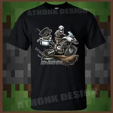 Новинка года; крутая футболка с героями мультфильма «немецкий и мотоцикл»; R1200GS ADVENTURE Винтажная футболка с немецким автомобилем и двигателем R1200GS