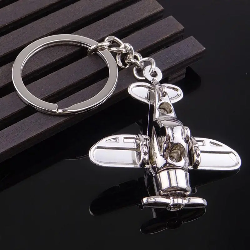 Aircraft Keychain GFS Hot Sale Trendy Combat Flying Machine Rotating