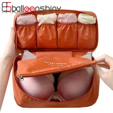 BalleenShiny Women’s Storage Bag Travel Necessity Accessories Underwear Clothes Bra Organizer Cosmetic Makeup Pouch Case