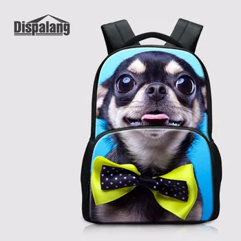 

Dispalang 17 inch School Backpack Personalized Back Pack For Laptop 14 inch Cute Pet Dog Animal Pattern School Bag Women Bagpack