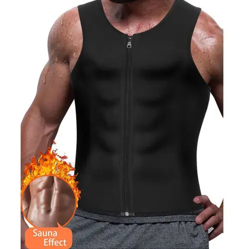 

New Men's Slimming Neoprene Vest Sweat Shirt Body Shaper Waist Trainer Shapewear Men Top Shapers Clothing Male