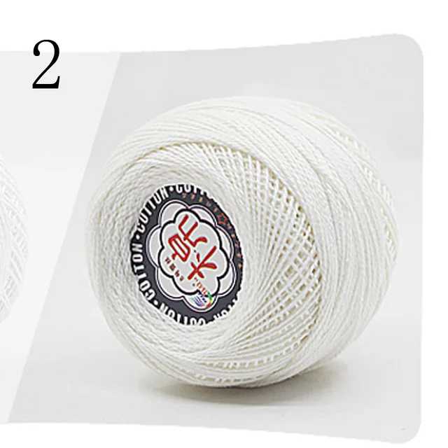 100 Cotton 50g/Pcs 0.8mm Lace Crochet Yarn By 1.5mm Crochet Hooks