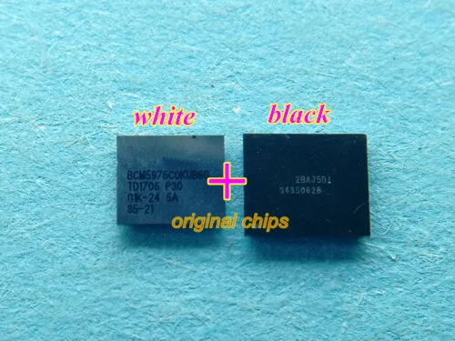 10 пар (20 шт) для iphone 5 сенсорное управление IC черный 343S0628 U14 + белый BCM5976C0KUB6G BCM5976 U12 |