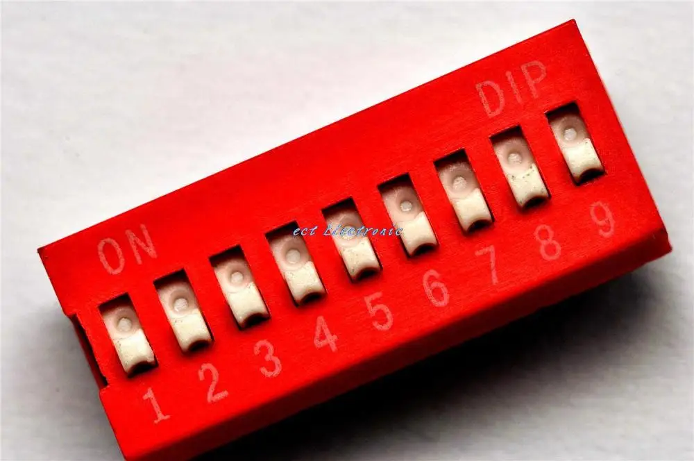 9P DIP switch coding dial switch data chosen switches 9 level pitch 2