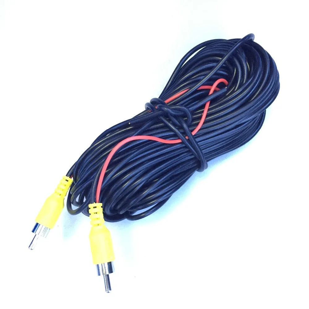 

10m YELLOW RCA PHONO COMPOSITE MALE REAR VIEW CAR VIDEO CAMERA CABLE LEAD RCA Video Signal Cable