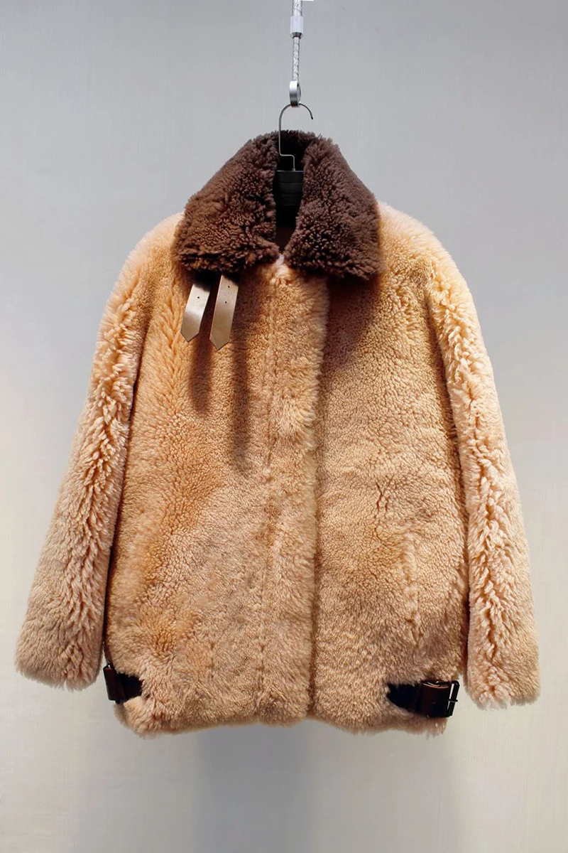 2018 women's winter LUXURY SHEEP FUR shearling wool surface sheepskin