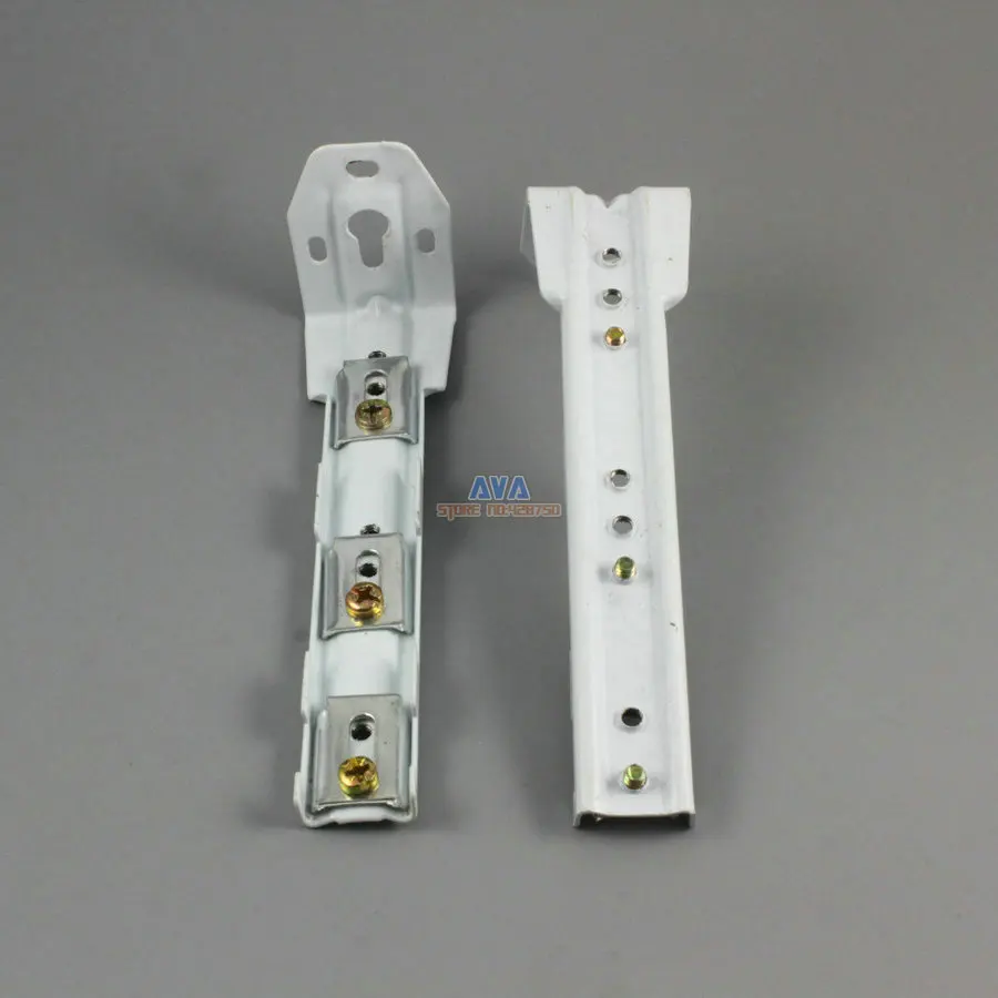 L Shape Curtain Track Bracket Curtain Triple Tracks Brace 140x22x42mm 4 Pieces