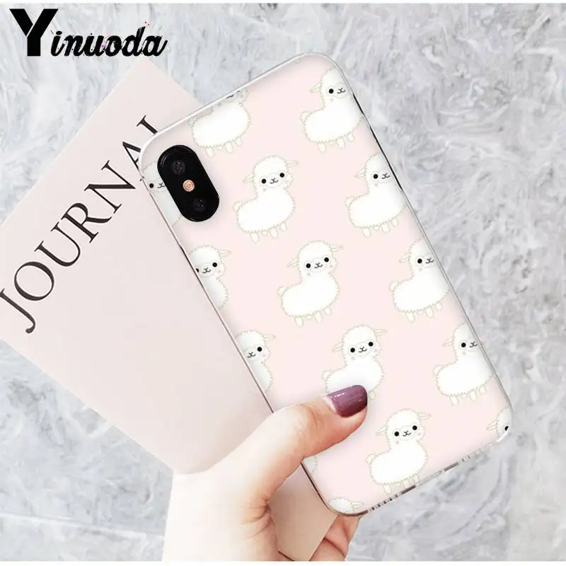 Cute cartoon animal alpaca small dinosaur