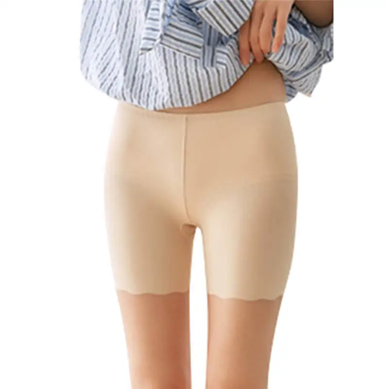 Женские безопасные короткие штаны, популярные штаны, повседневные Однотонные эластичные шорты, бесшовное безопасное нижнее белье, шорты 661AQK10 - Цвет: B