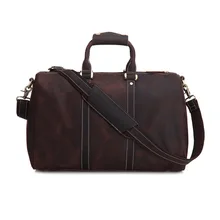 Berchirly винтажная сумка из натуральной кожи Crazy Horse, Мужская вещевая сумка для багажа, дорожная сумка из натуральной воловьей кожи, большая сумка для выходных