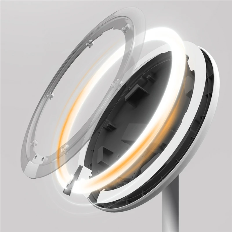 AMIRO HD Smart Mirrors Dimmable Adjustable Countertop 60 Degree Rotating Daylight LED Makeup Mirror With Light 2000mAh