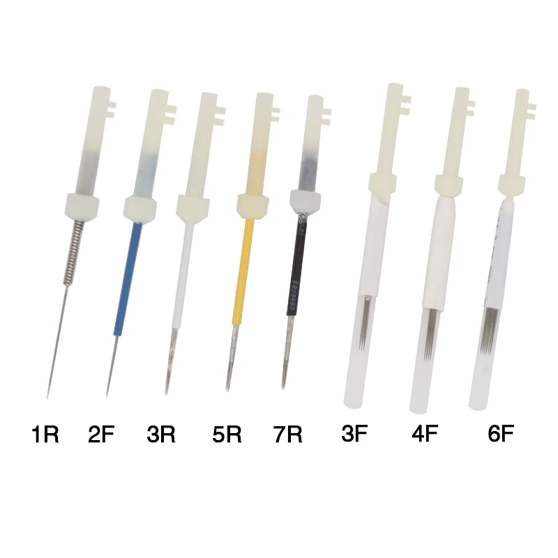 

Microblading 50pcs/bottle 1R/2R/3R/5R/7R/3F/4F/6F needles For Permanent Makeup dragon permanent makeup machine Tattoo Needles