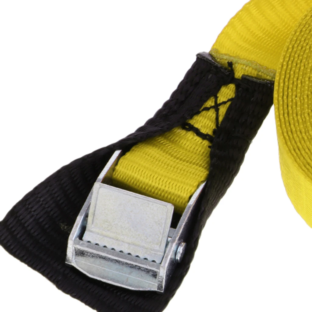1 inch Wide 5 Meters / 3 Meters Kayak Tie Down Strap Pack Lash Belt Metal Buckle Fabric Protector Luggage Cargo Lash Belt
