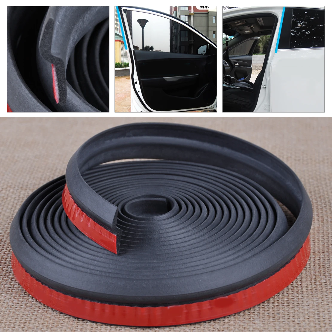 CITALL 8M/4M/5M D/P/Z/B Shape Car Door Edge Rubber Seal