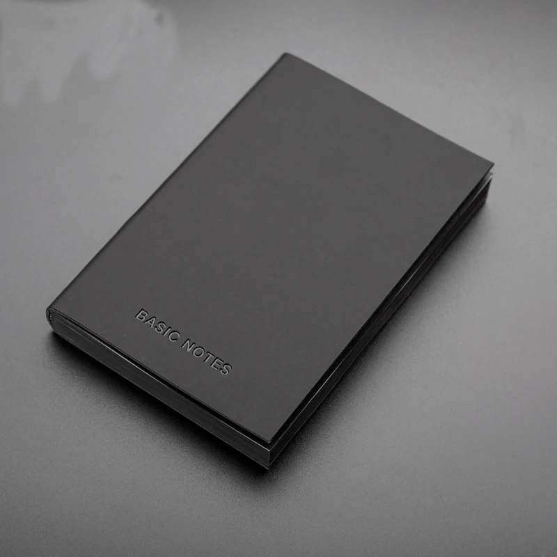 

Black Notebook Filofax A5 Sketchbook A7 Line Paper Blank Paper Notebooks Mini Pocket Travel Journal Vintage Writing Planner
