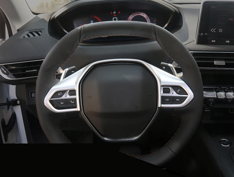 Высокого оборудованы только! Для peugeot 3008 3008 GT/5008 5008 GT ABS Пластик интерьер руль кнопки крышка отделка 1 шт