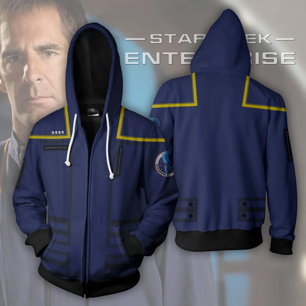 

Star Trek The Motion Picture Into Darkness Beyond Movie Cosplay Hoodie Costume Sweatshirt Jacket Coats Men and Women New
