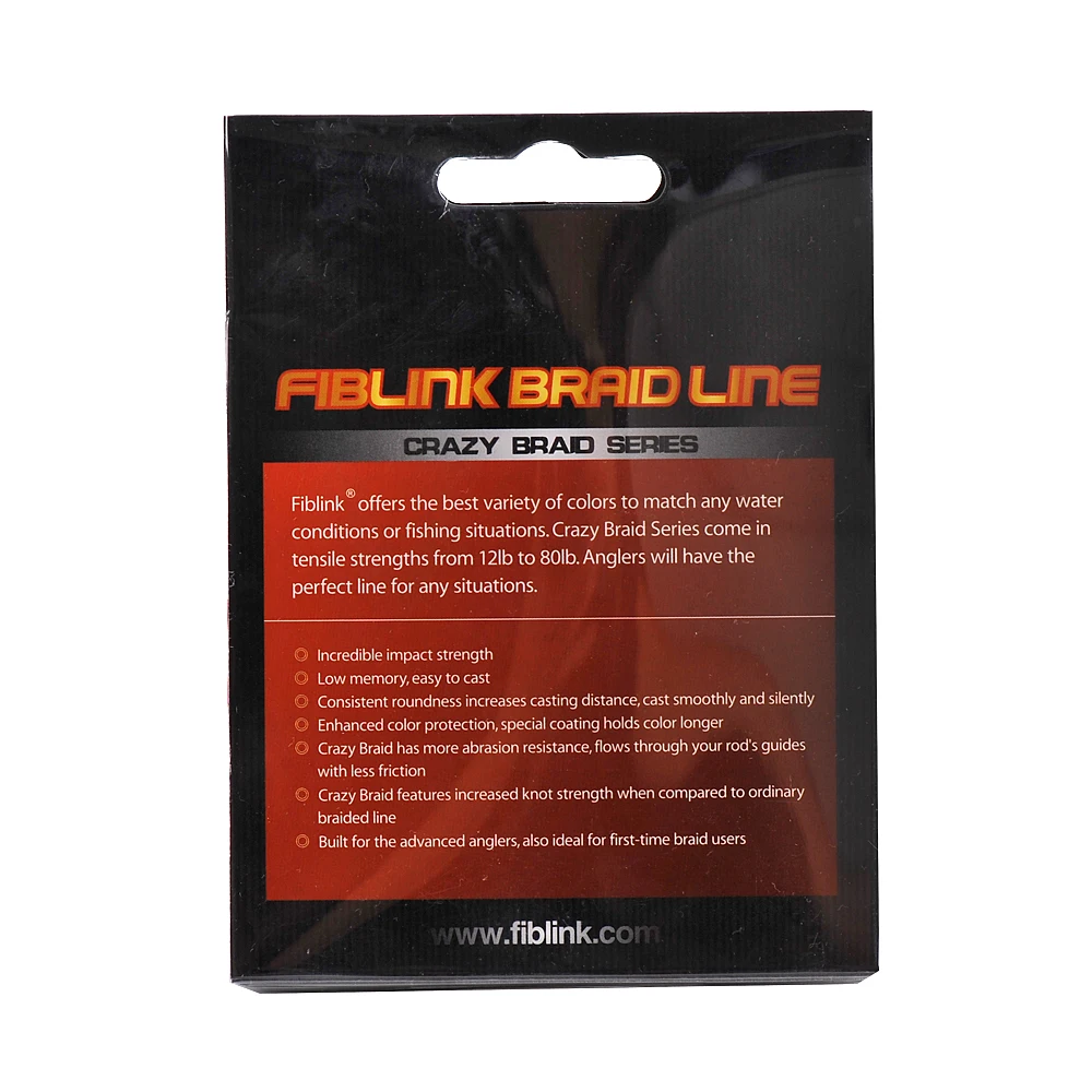 Fiblink Crazy Fishing Lines 457M 500 ярдов 4 нити PE плетеные лески синие 10Lb 80 lb супер прочная леска
